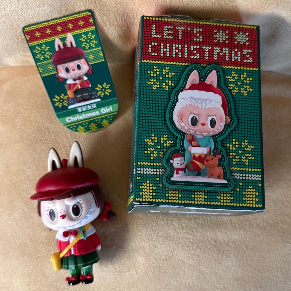 Pop Mart Lets Christmas Labubu “Christmas Girl” Figure -Discontinued